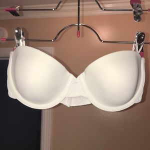 White Strapless Bra